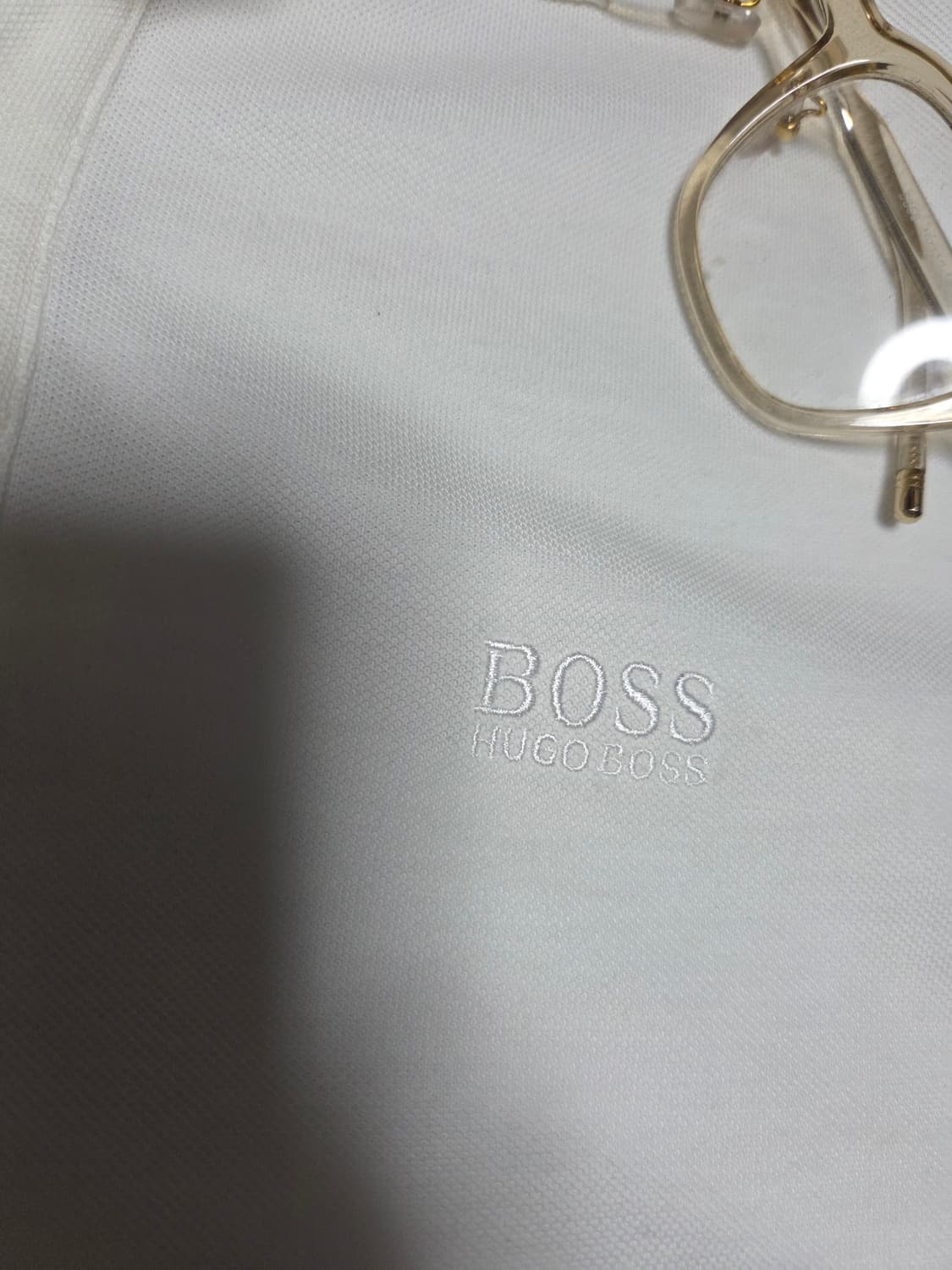 HUGO BOSS 화이트 카라티 반팔 티셔츠  상품이미지5