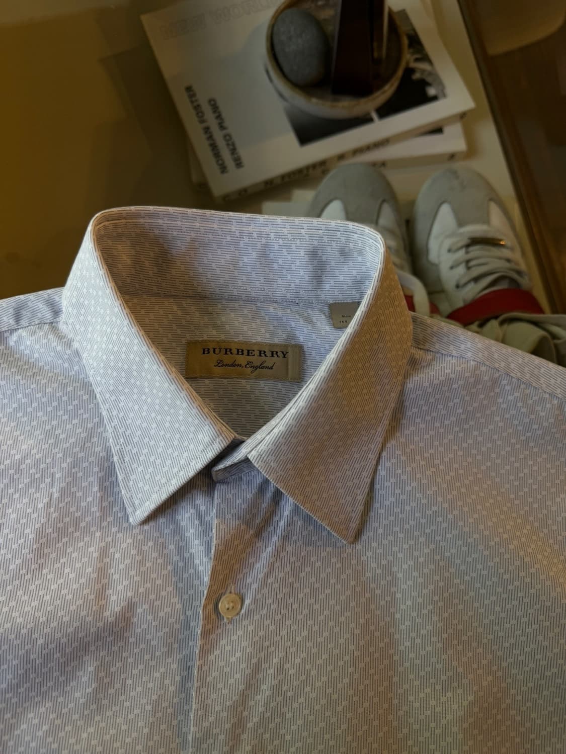 버버리 드레스 셔츠 슬림100 상품이미지8