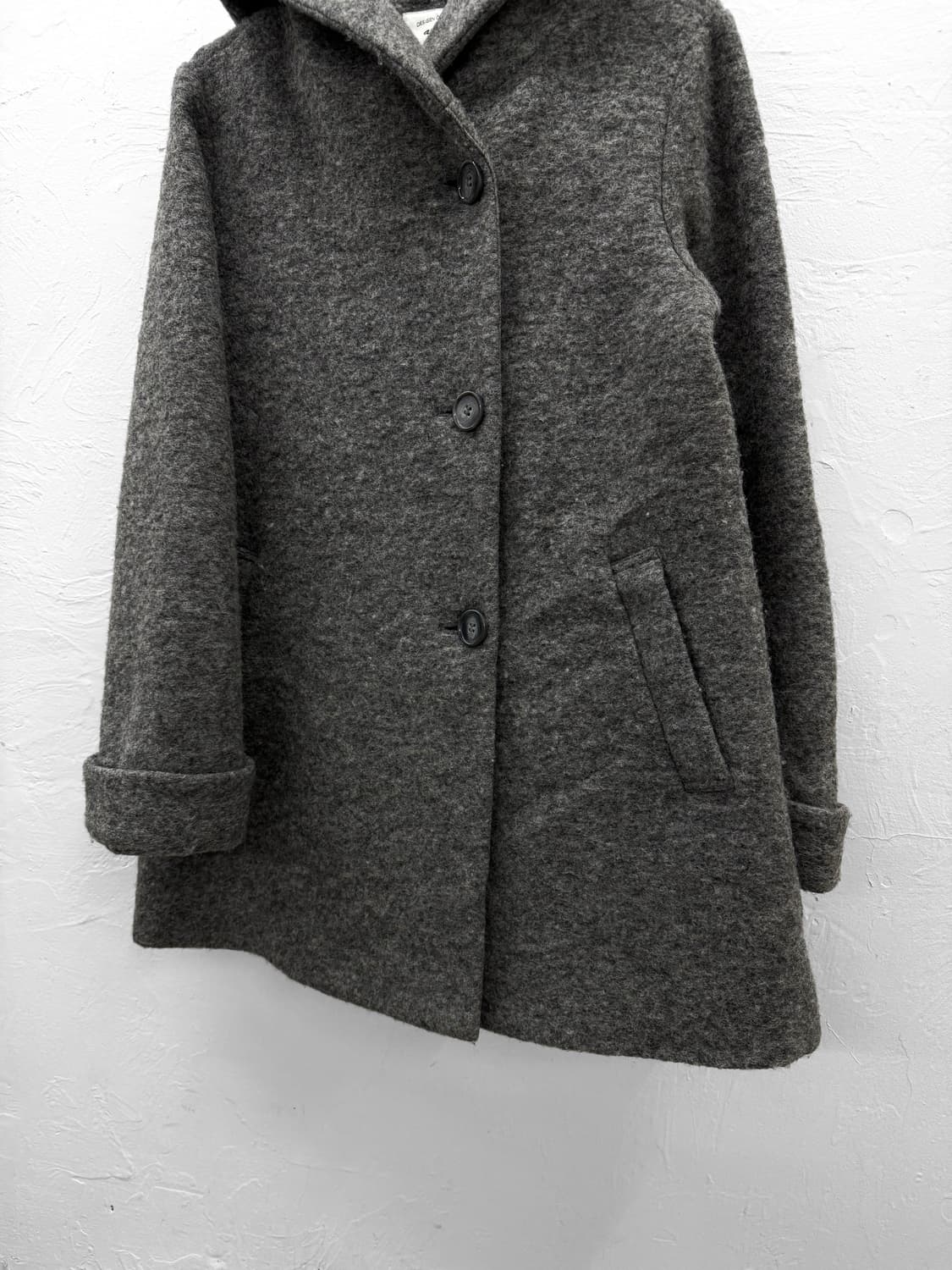 JPN 울 후드 코트 상품이미지3