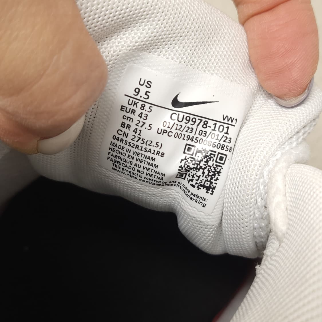 [새상품급] 나이키 에어맥스 90 G 골프화 화이트 블랙 275mm 상품이미지10