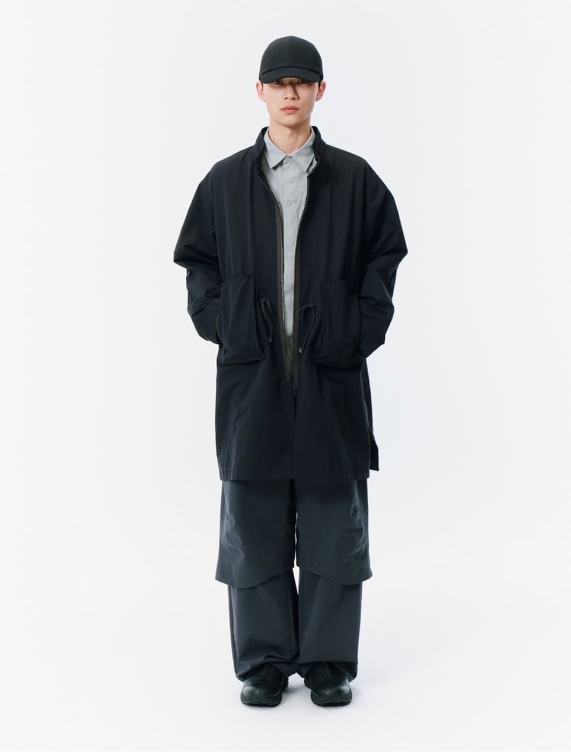 산산기어 지퍼 필드 파카 블랙 상품이미지2