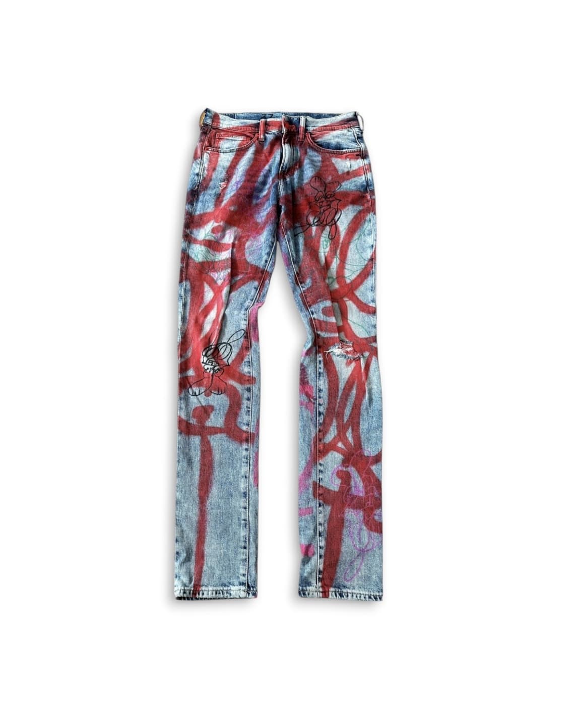 스콜록트 초판 헨드브러쉬 데님 상품이미지1