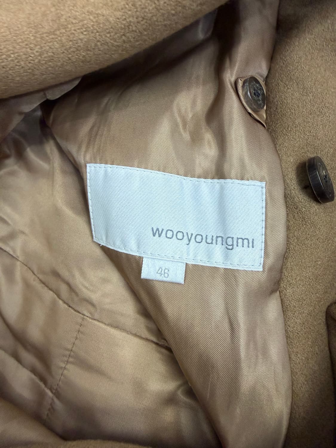정품) 우영미 여성 카멜색 벨트 트렌치 코트 46(66) 상품이미지7