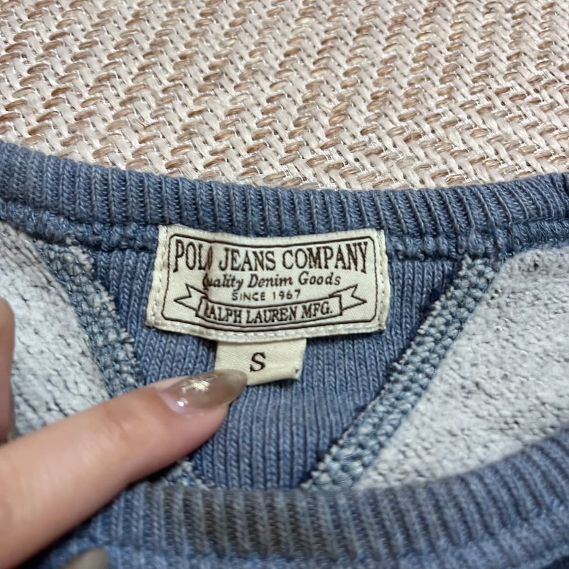 [정품] 폴로진스 네이비 빅로고 맨투맨 [ S ] 상품이미지4