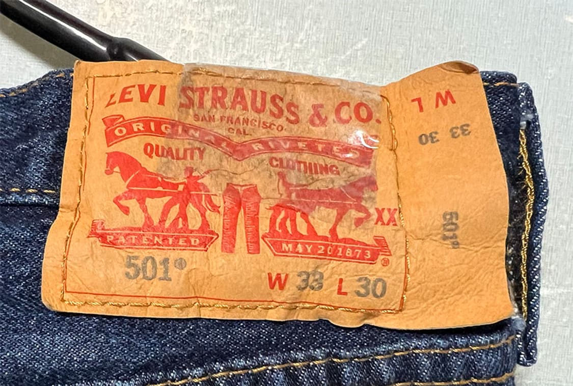 리바이스501 남자청바지 겨울 일자핏 생지 캐주얼 L 32 상품이미지3