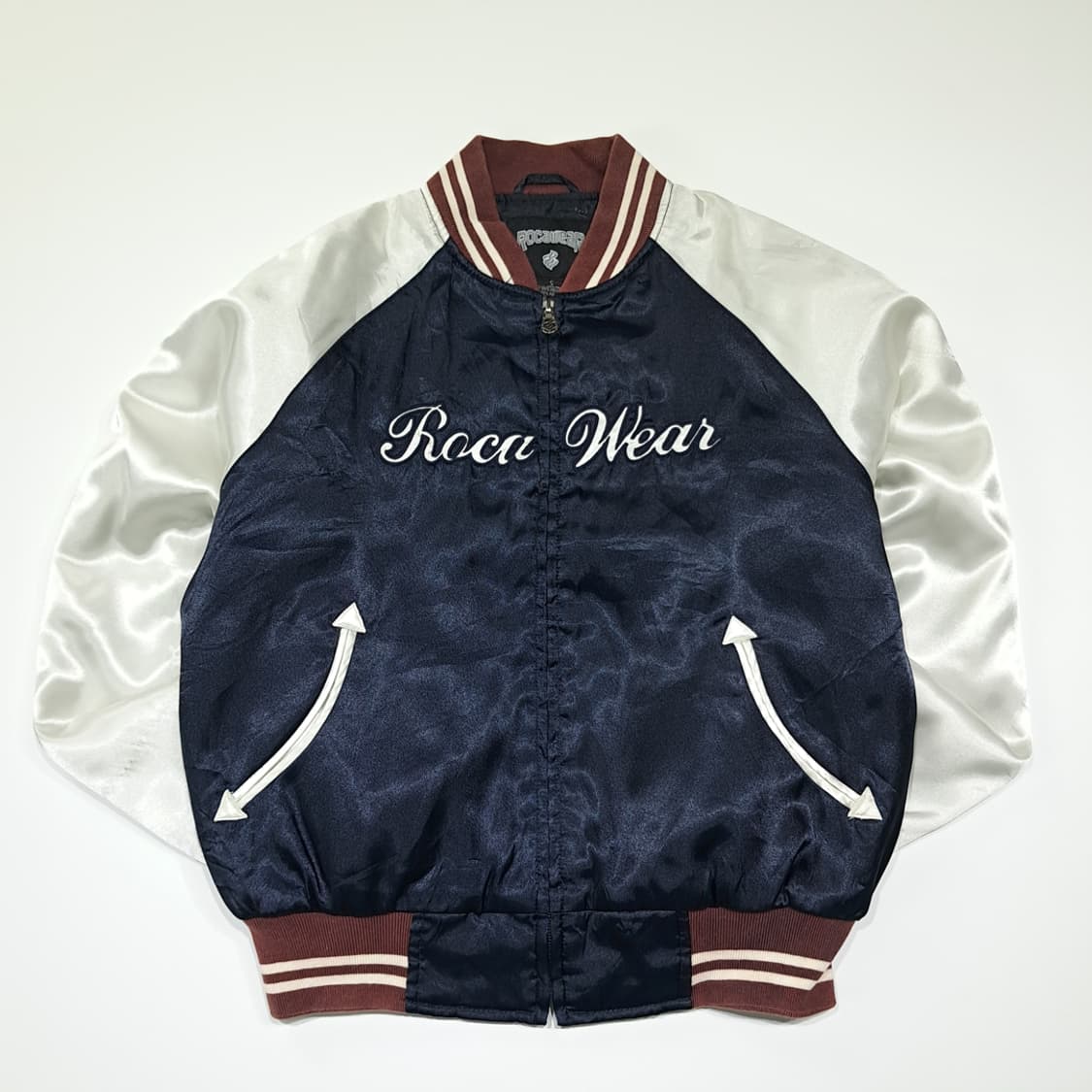 CL937 S 로카웨어 00s 한국판 새틴 바시티자켓 상품이미지1