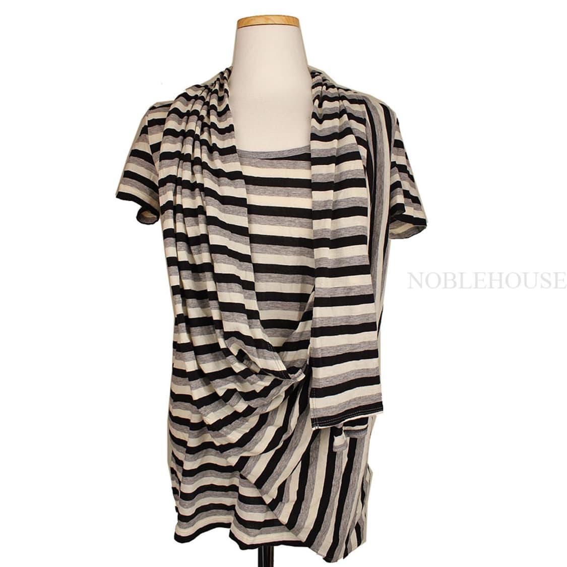 DKNY 스트라이프 언발 티셔츠(S) 상품이미지1