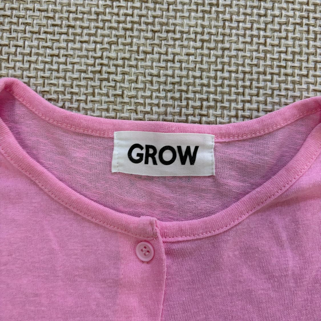 실측 GROW 핑크 가디건 0616D1 상품이미지3
