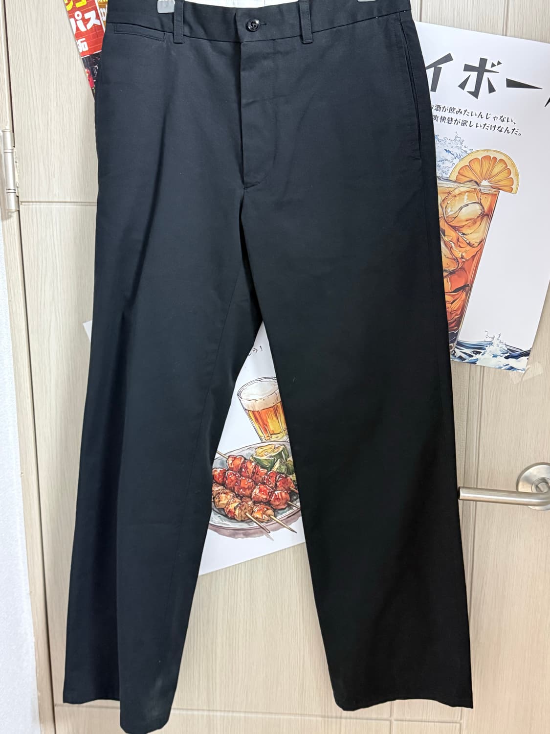 [1] 포터리 워시드 테이퍼드 팬츠 블랙 상품이미지3