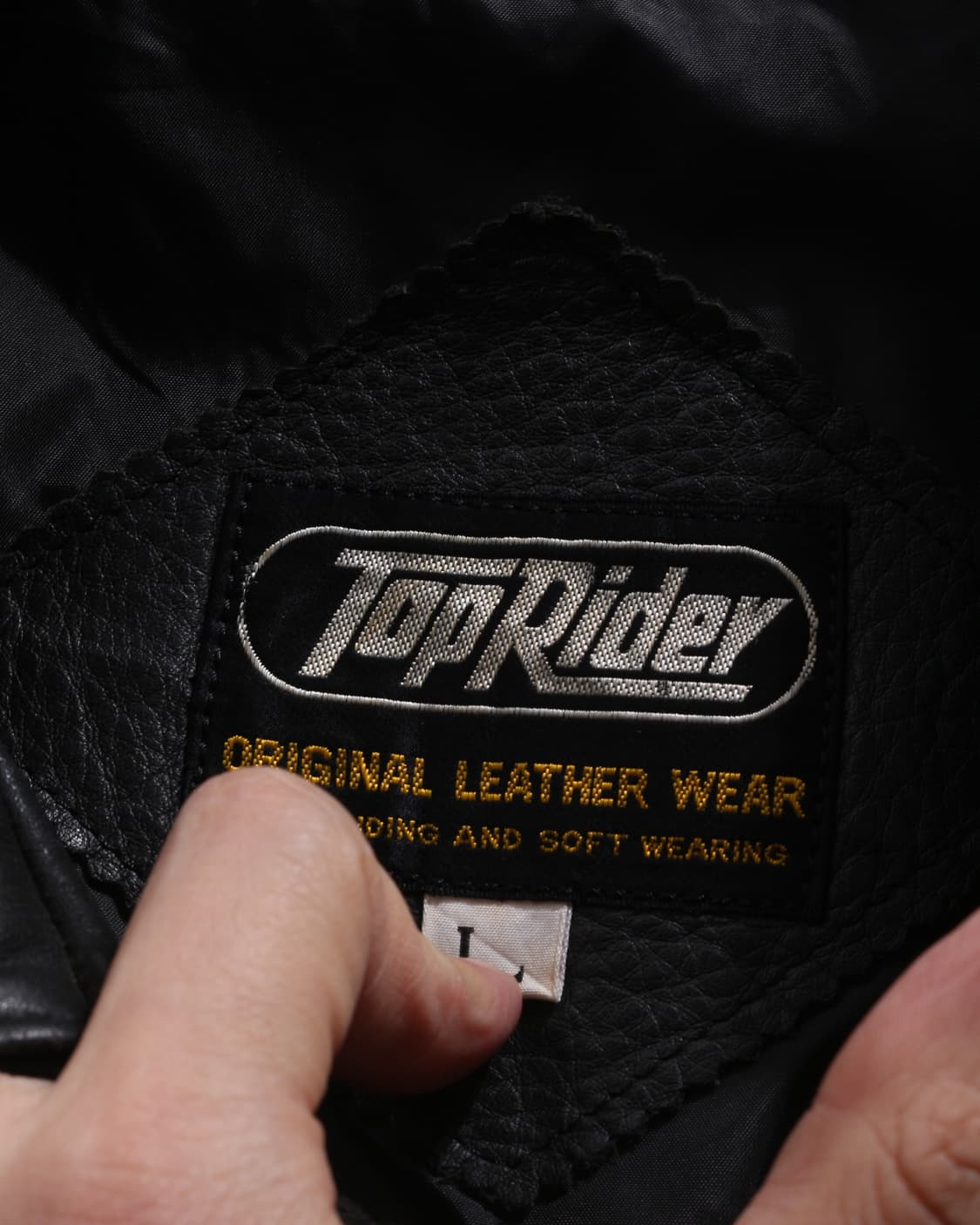 T-1928 90s Top Rider cow hide biker jkt 상품이미지4