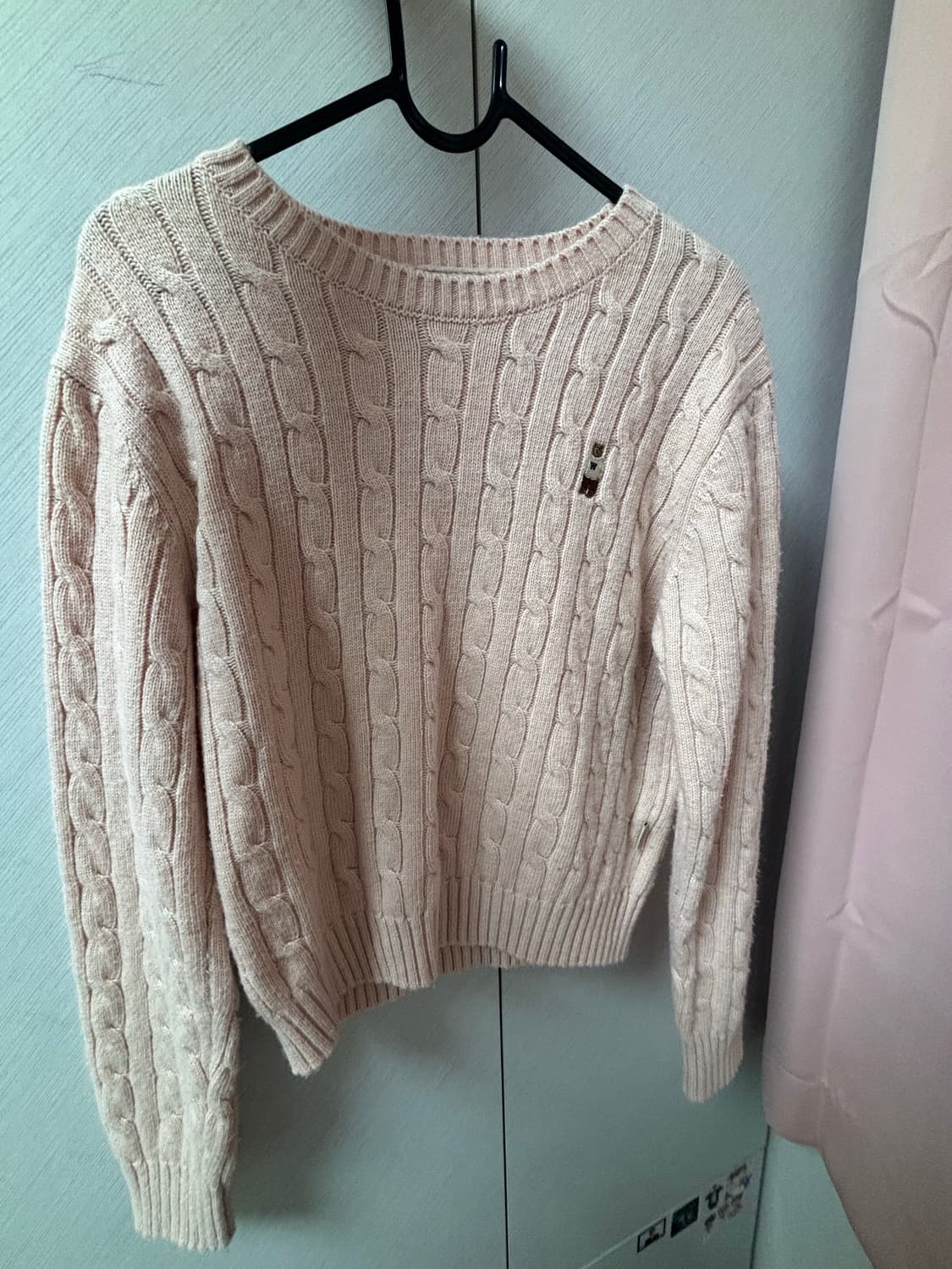 후아유 니트 핑크 상품이미지1