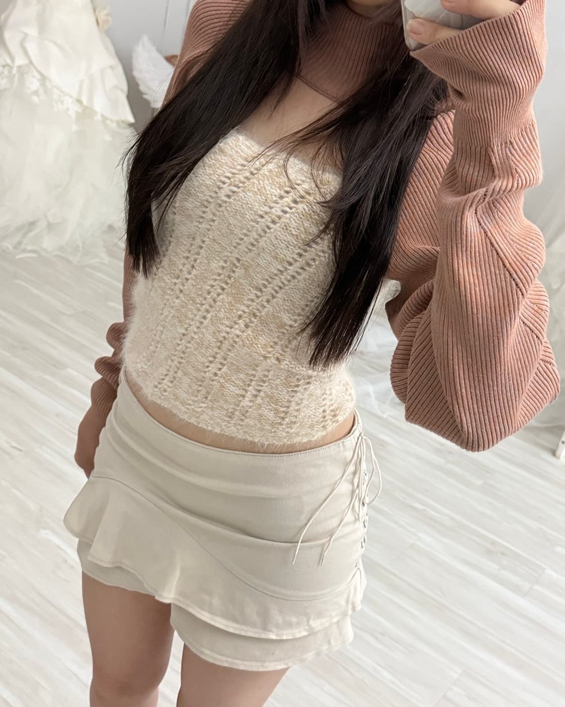 SLY brick body less knit top 상품이미지2