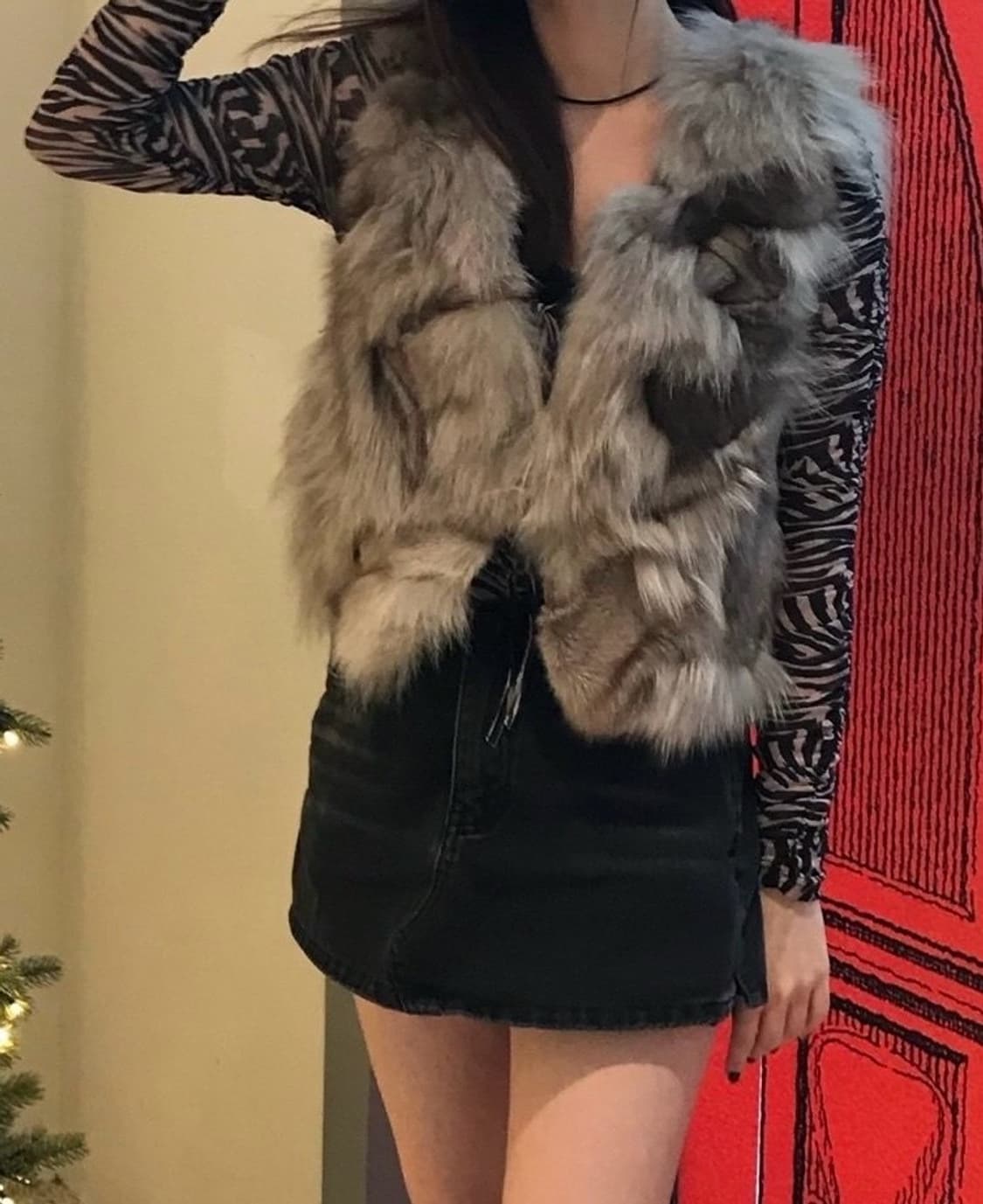 오네갸루 지브라 셔링 바디수트 상품이미지4