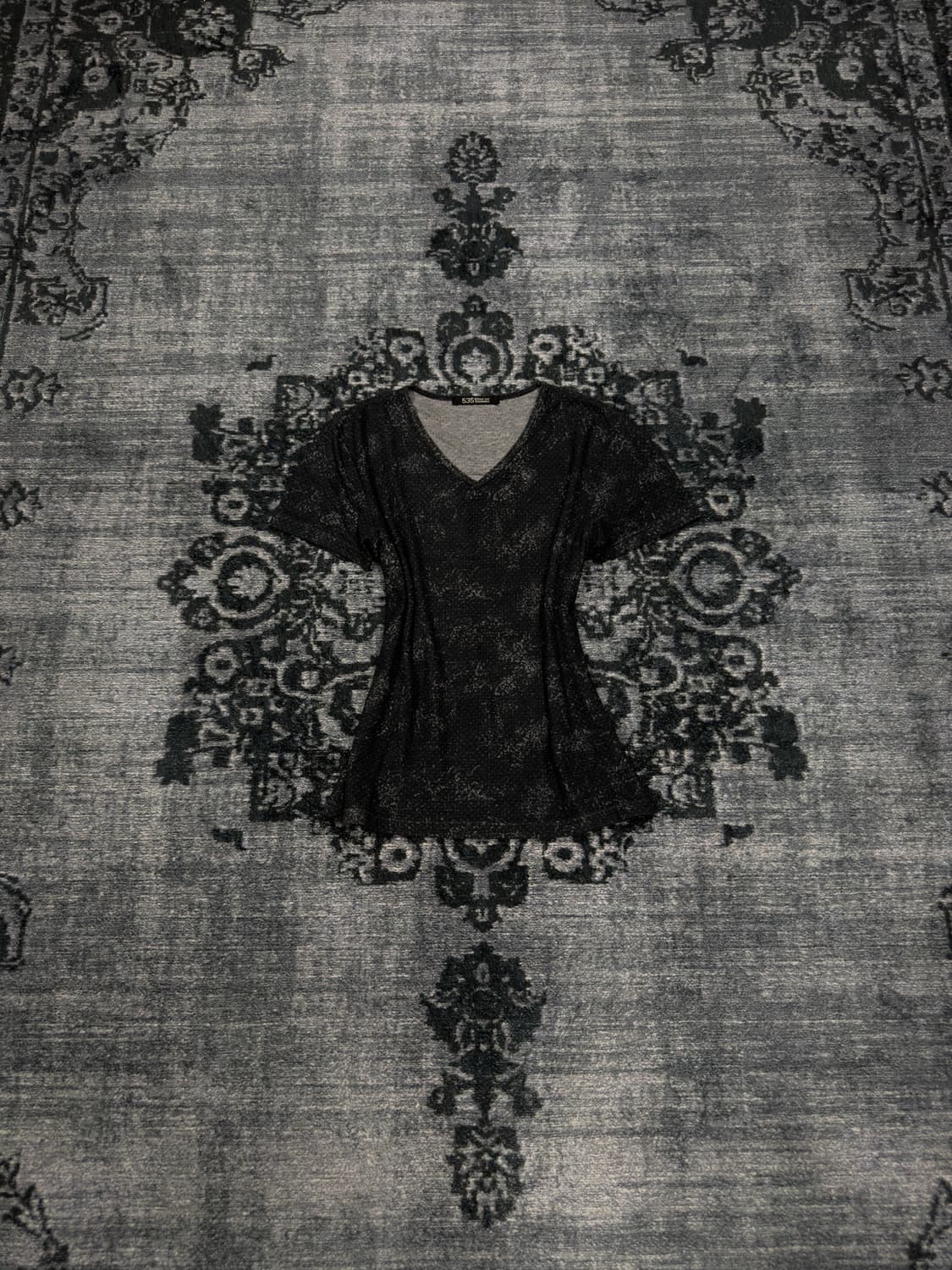 5351 pour les homme black abstract t shi 상품이미지1