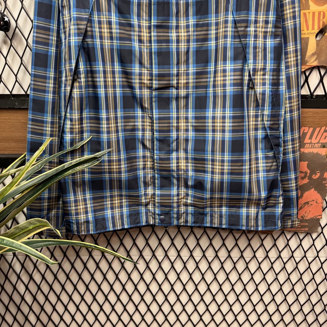 컬럼비아 옴니테크 타탄 체크 후드 마운틴 파카 블루 블랙 상품이미지4