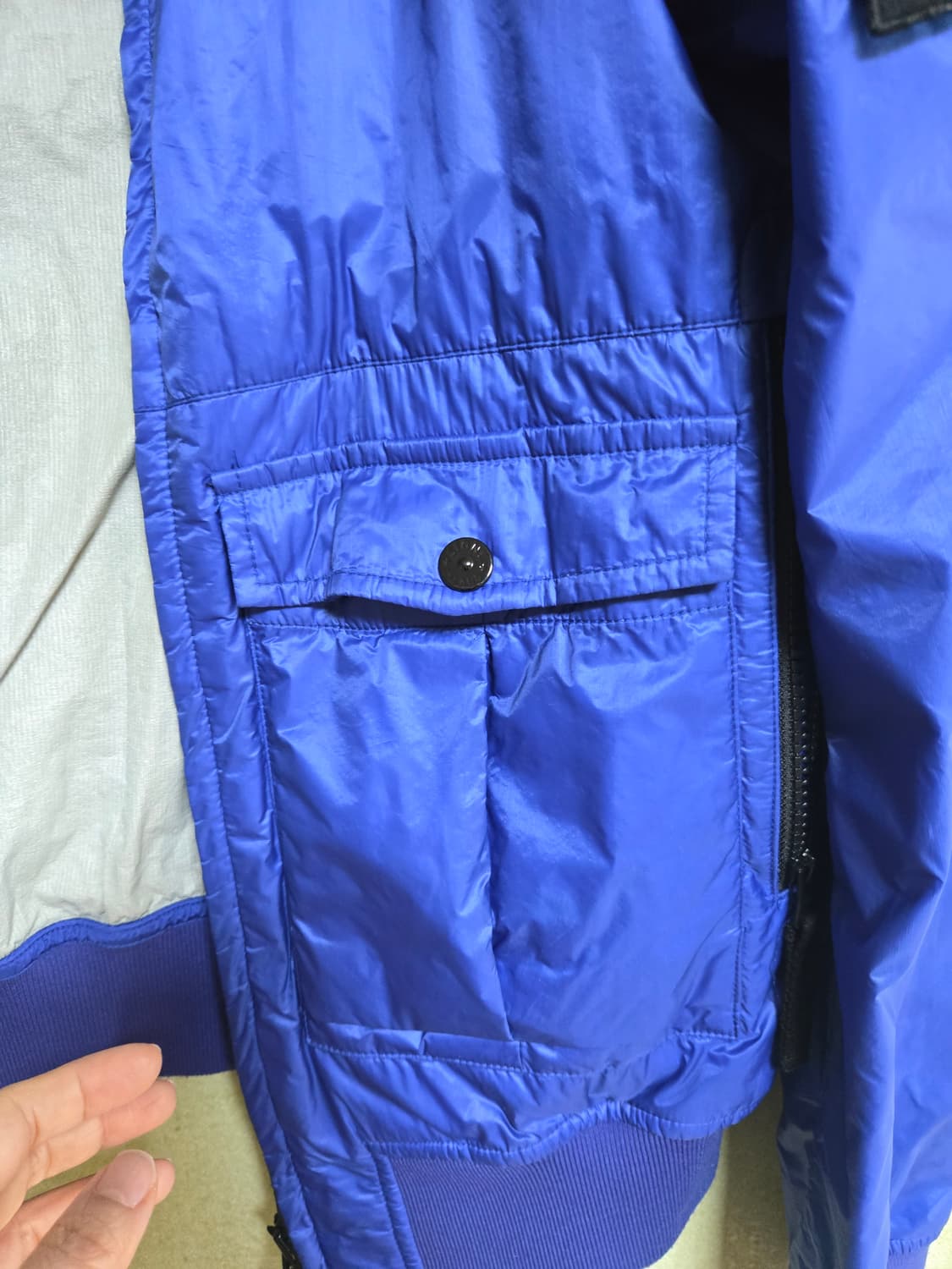 스톤아일랜드 마이크로 립스탑 블루종 재킷 M 상품이미지4