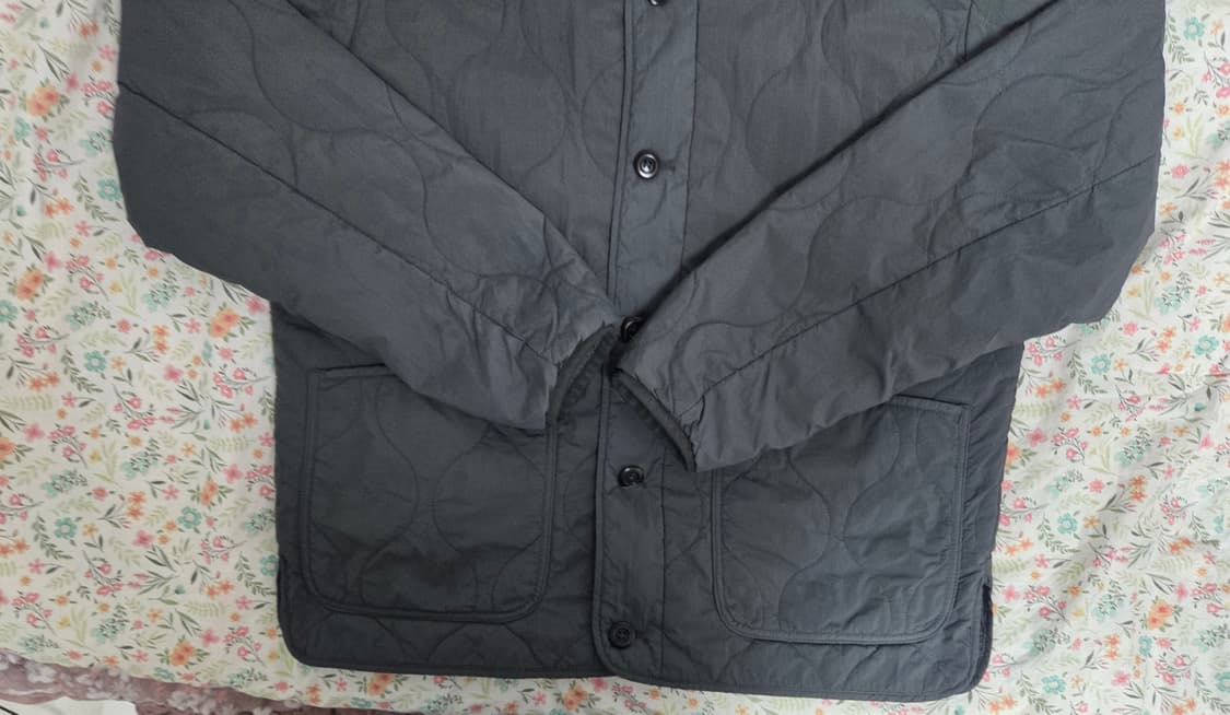 커버낫 웨이브 퀄팅 자켓 차콜그레이
 M 상품이미지5