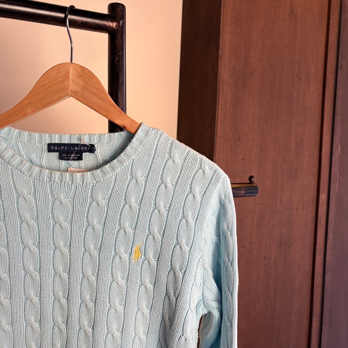 15409 - 폴로 랄프로렌 스카이블루 케이블 니트 상품이미지3
