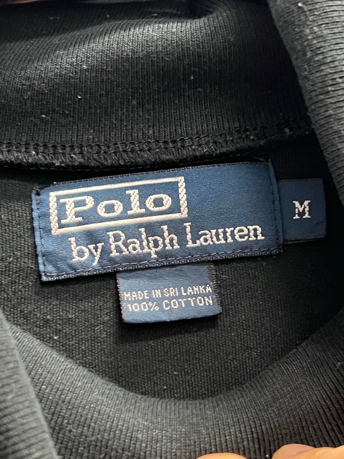 폴로랄프로렌 터틀넥 긴팔 티 블랙 상품이미지4