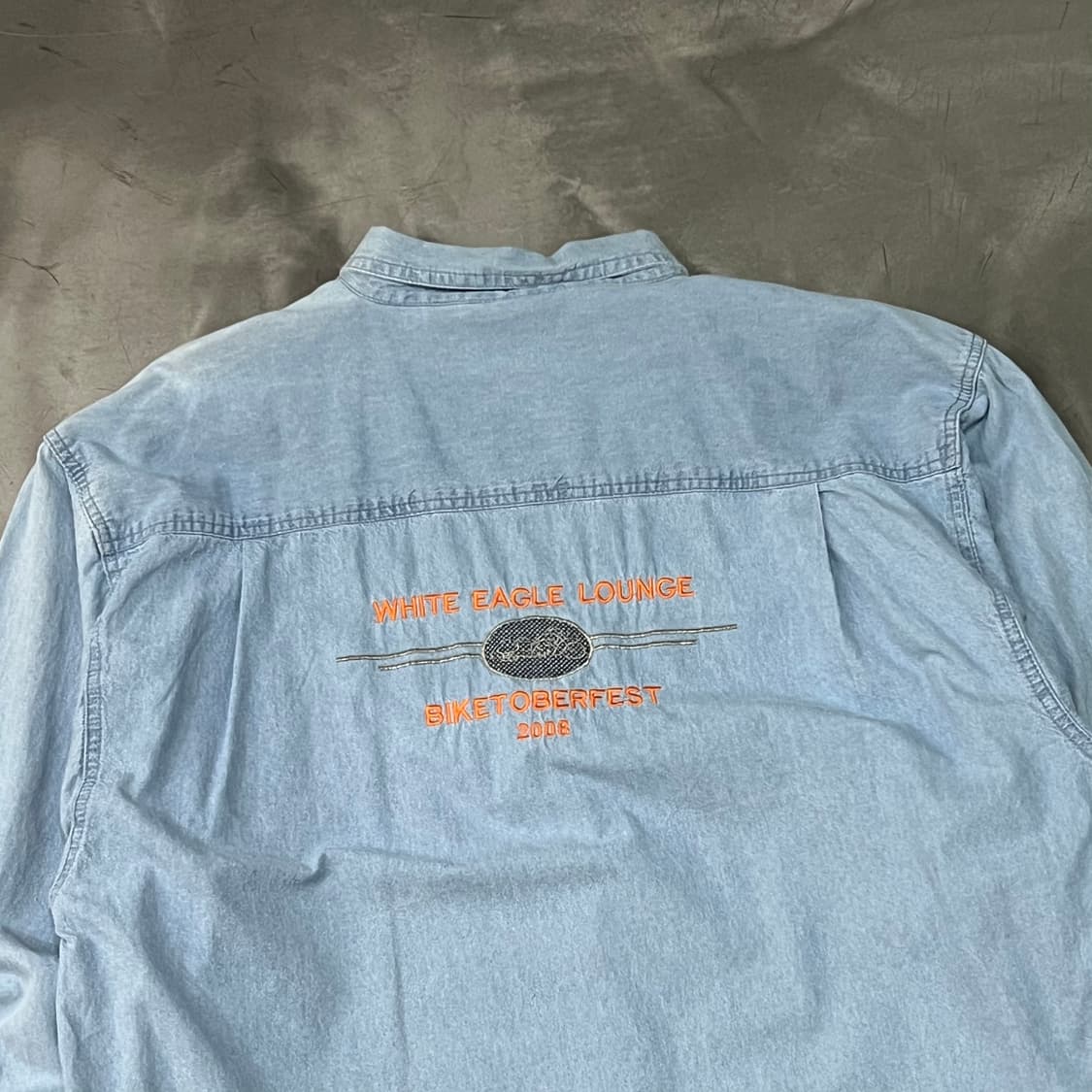  바이크 자수 데님 셔츠 y14468 상품이미지5