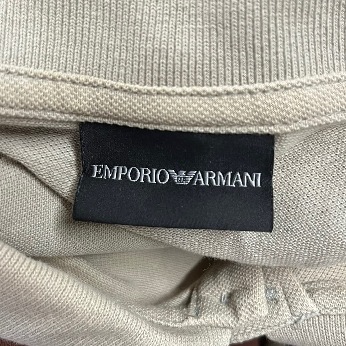 [정품/M] 엠포리오 아르마니 베이지 반팔 폴로티 b8 상품이미지4