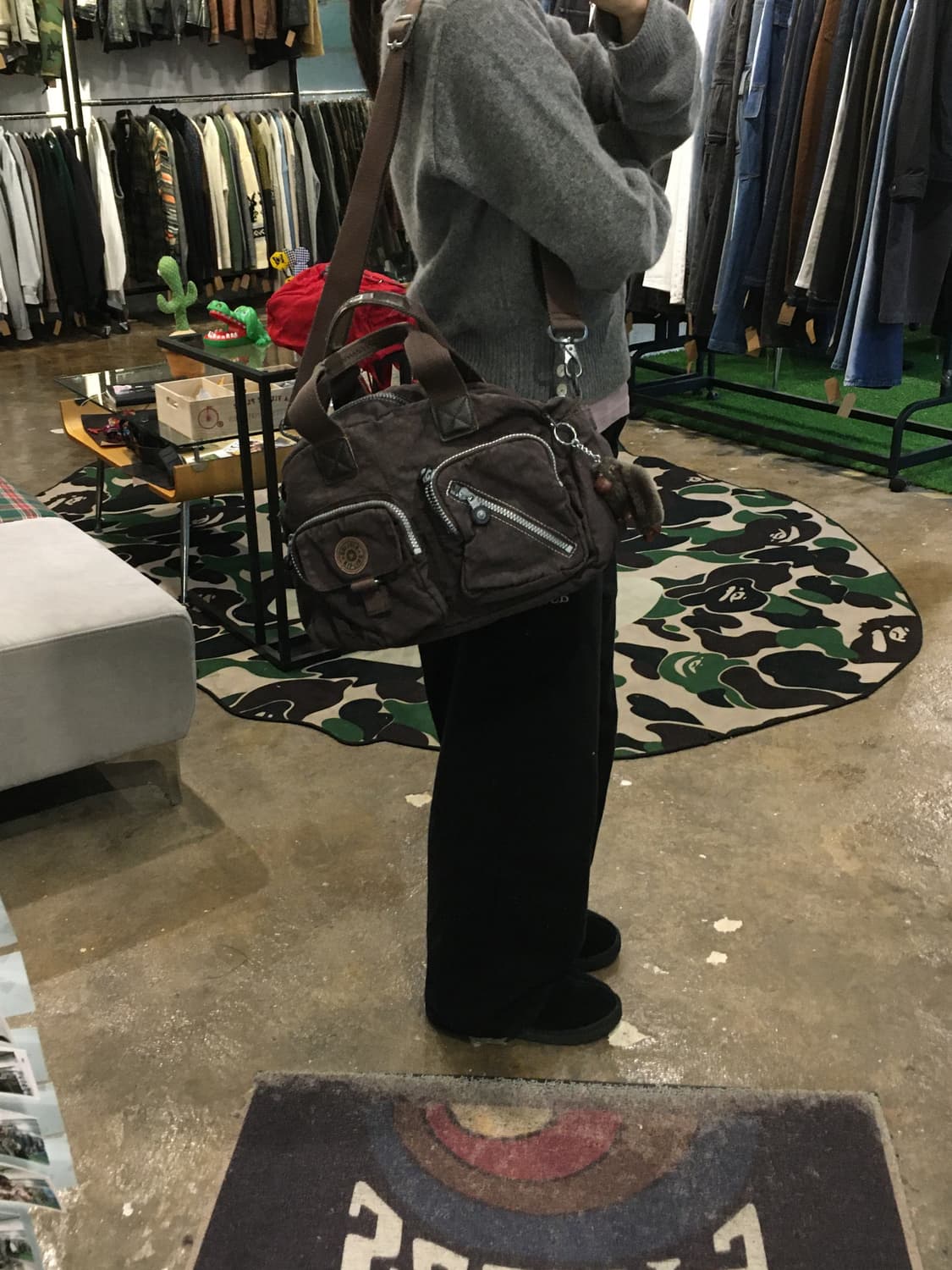 키플링 숄더&크로스백 초콜릿 상품이미지5