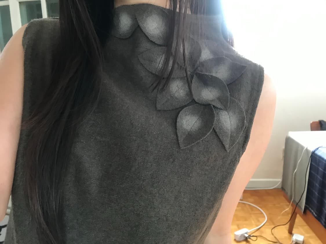 vintage wool pattern sleeveless 상품이미지4