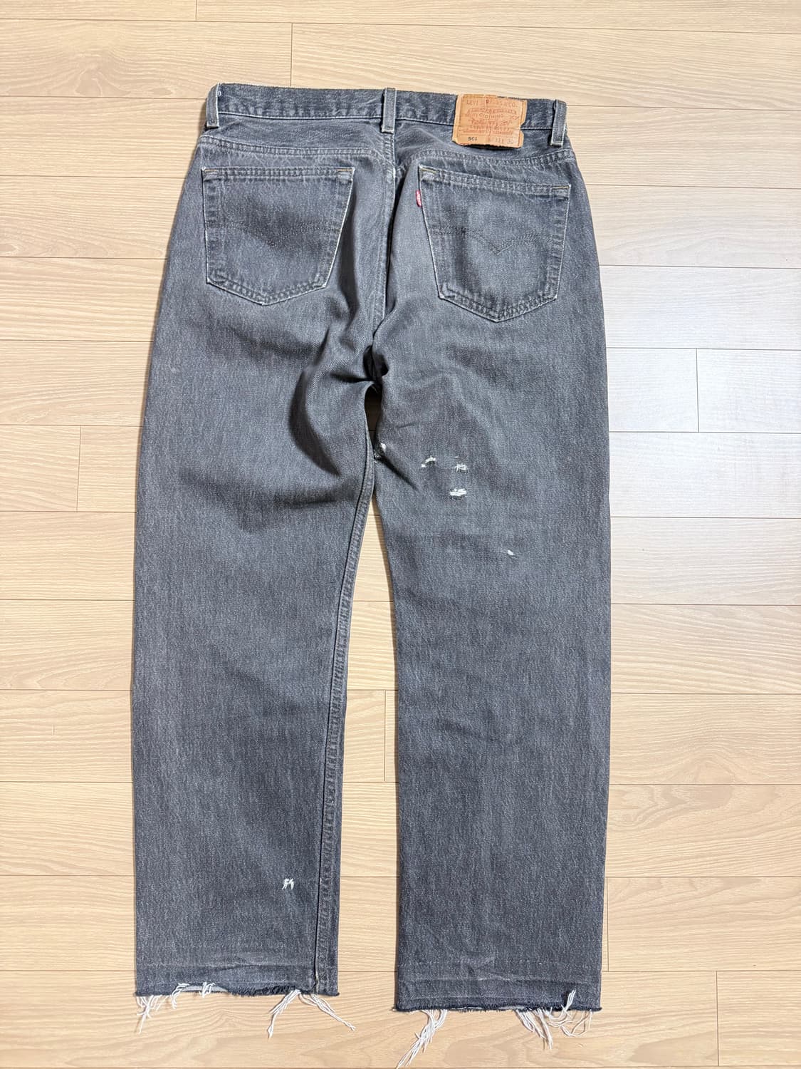 90s 리바이스 501 usa made 0658 연그레이 상품이미지4