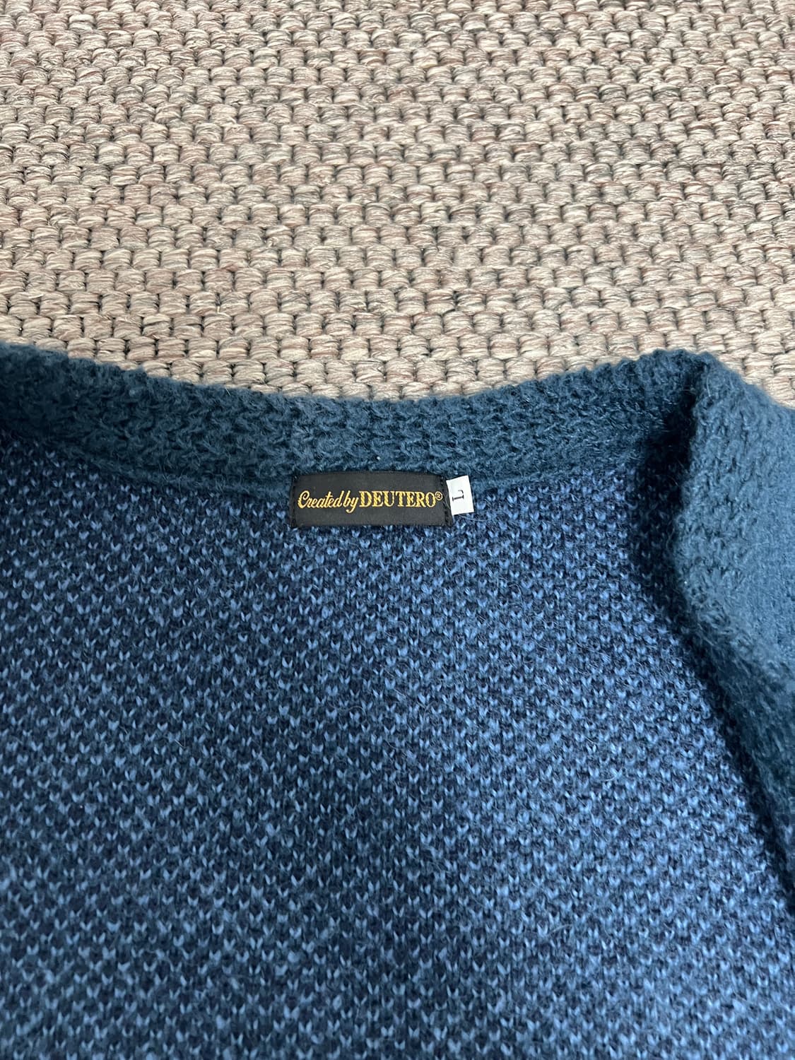 deutero past mohair cardigan vintageblue 상품이미지4