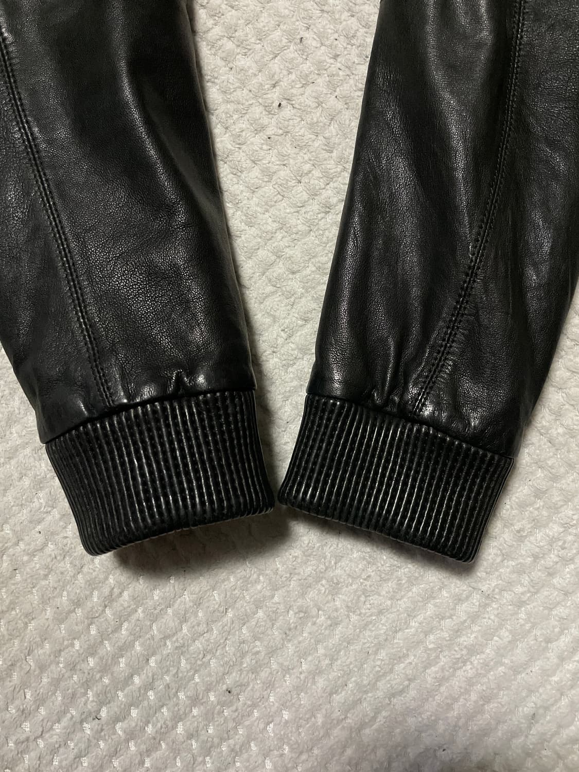 AND Z 웨스턴 무드 2WAY 램스킨 양가죽 바이커 레더 자켓 상품이미지6