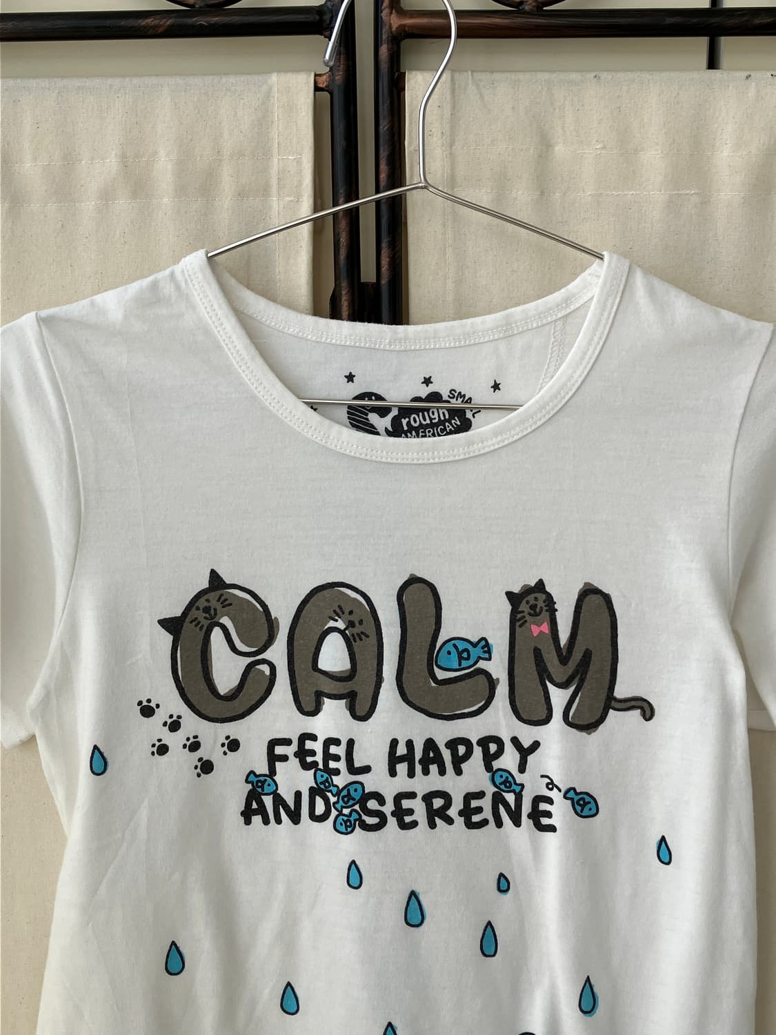 quirky cat printing half t-shirt 상품이미지4