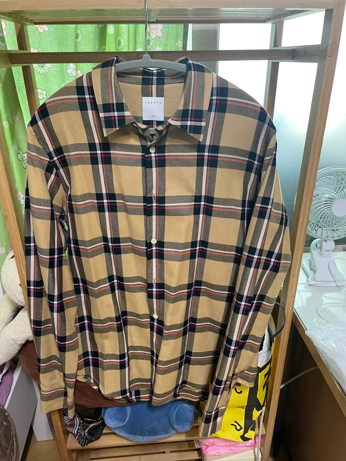 산드로 체크 셔츠 상품이미지1