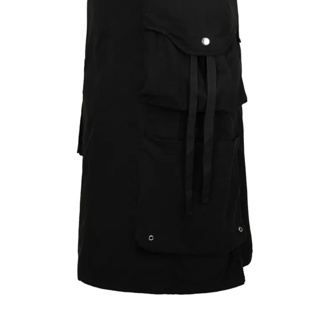 택포•나체 nache STRAP CARGO MAXI SKIRT BLACK 상품이미지5