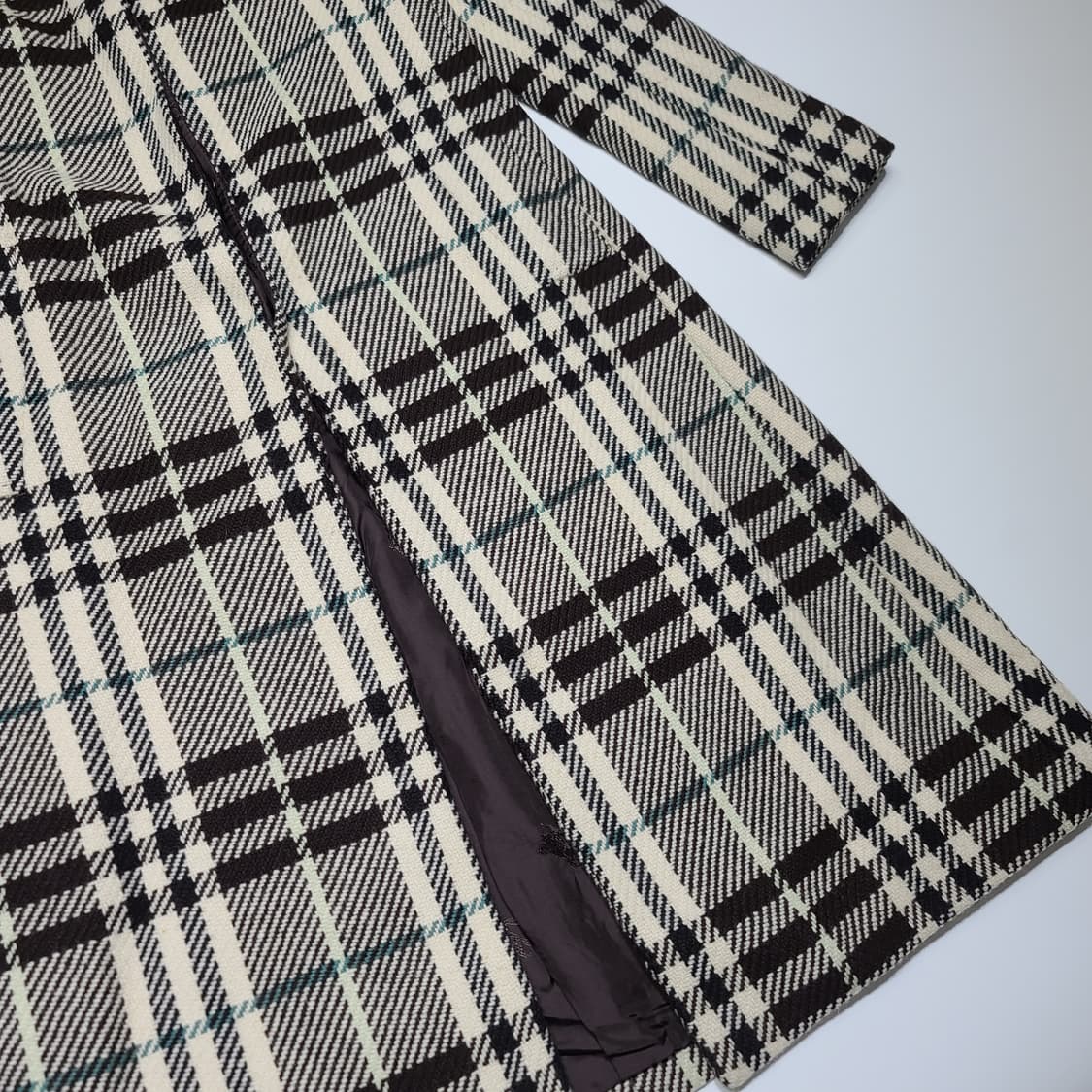 버버리 노바체크 울 롱코트[XS] 상품이미지2