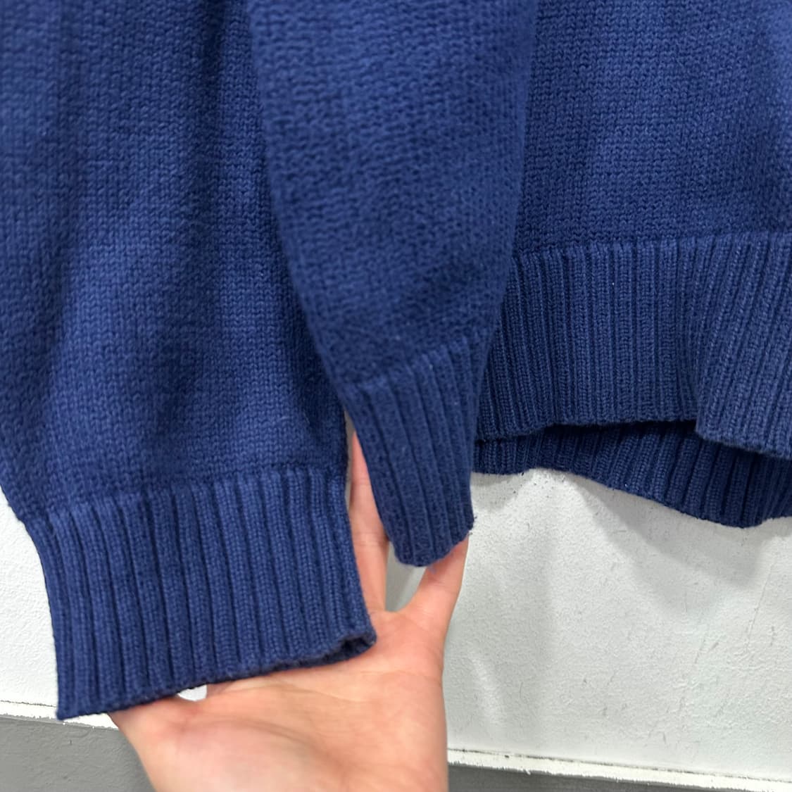 폴로 반집업 니트 상품이미지4