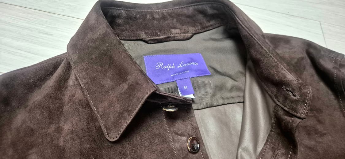 랄프로렌 퍼플라벨 스웨이드 오버 셔츠 상품이미지6