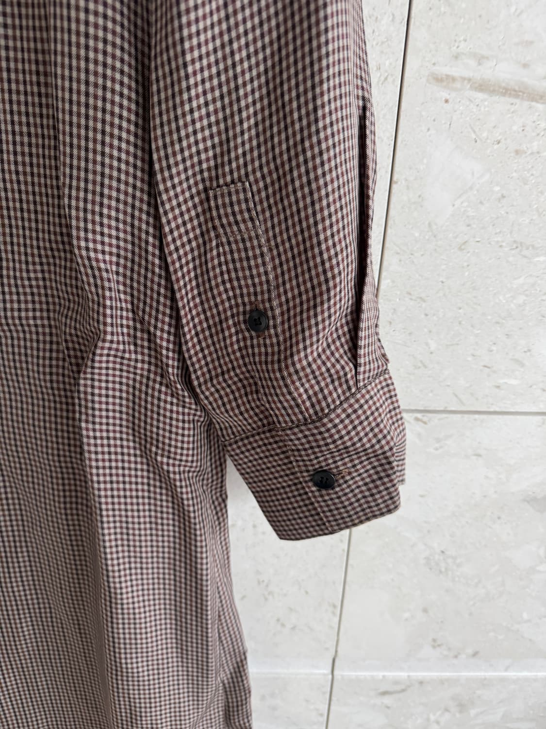 (정가 650$) 티비 Tibi 체크 셔츠 원피스 브라운 사이즈 2/s 상품이미지8