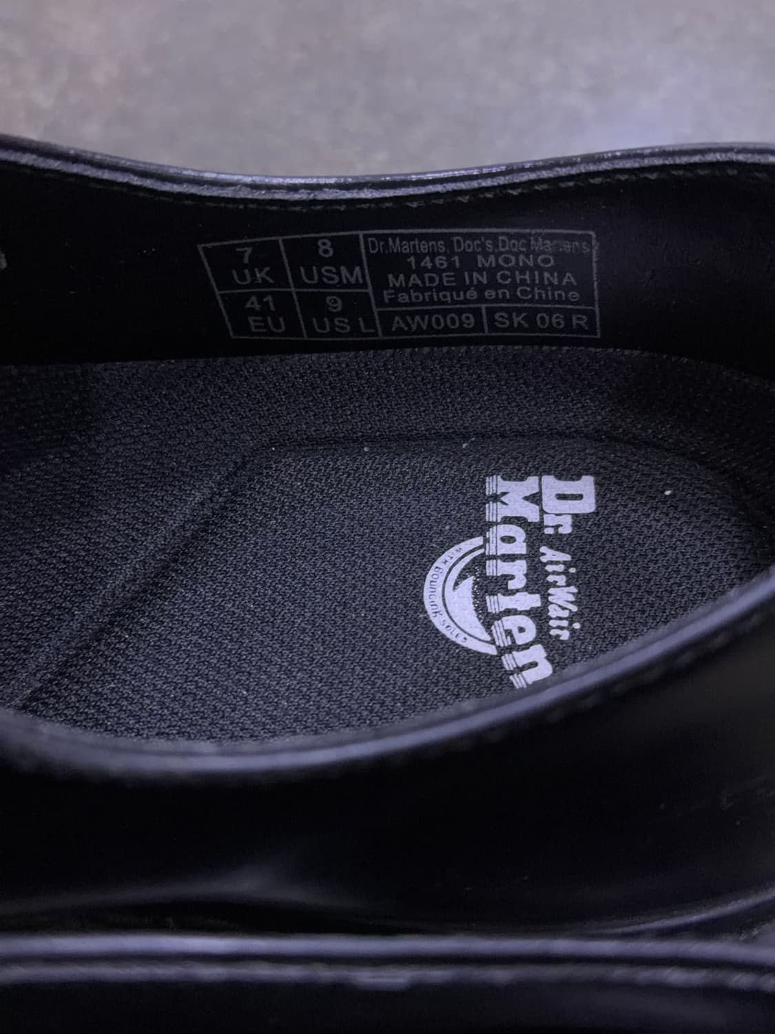 닥터마틴 1461 모노 블랙 캐쥬얼 더비슈즈 260 상품이미지8