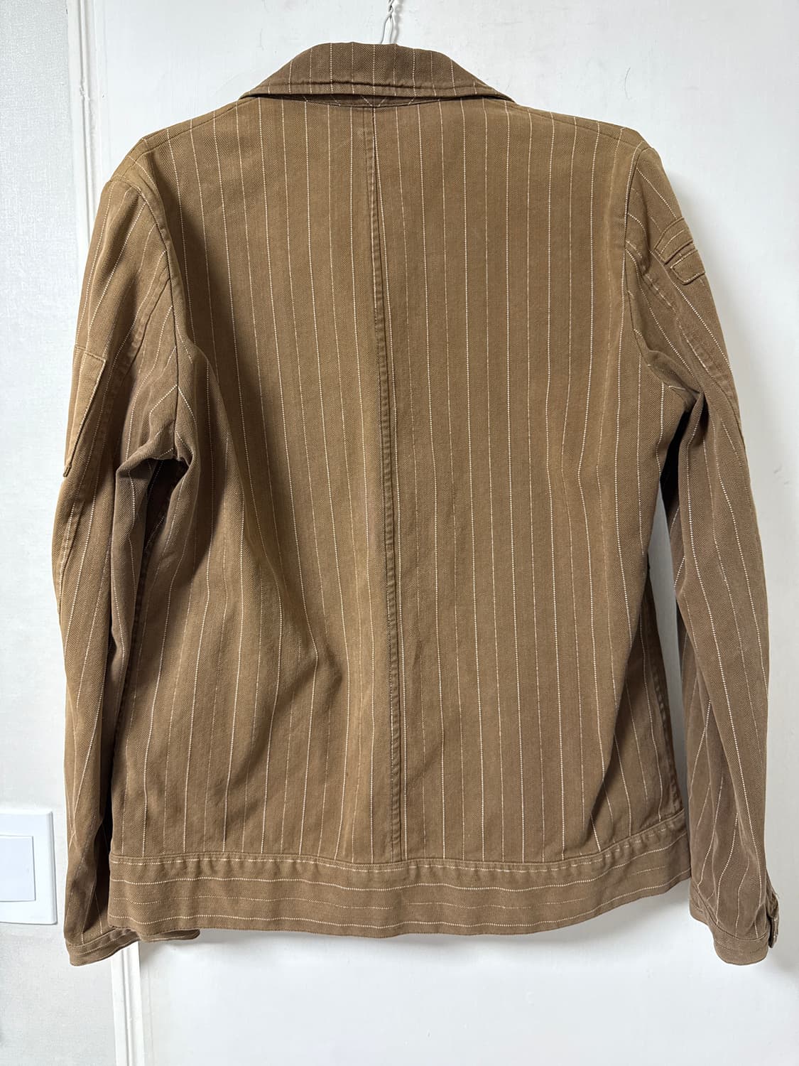 일본 브랜드 AMERICANRAG 앞판 변형 스트라이프 집업 자켓 상품이미지4