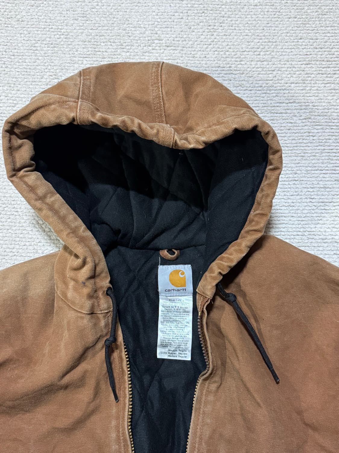 00s Carhartt 킬히트 J130 브라운 덕 액티브 자켓 M 상품이미지7