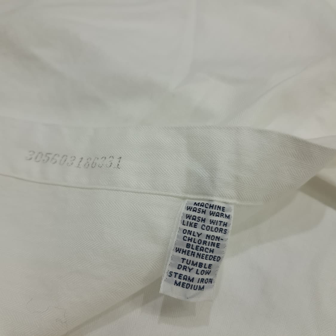 CN321 XL 폴로 랄프로렌 내츄럴 화이트 긴팔 셔츠 남방 상품이미지6