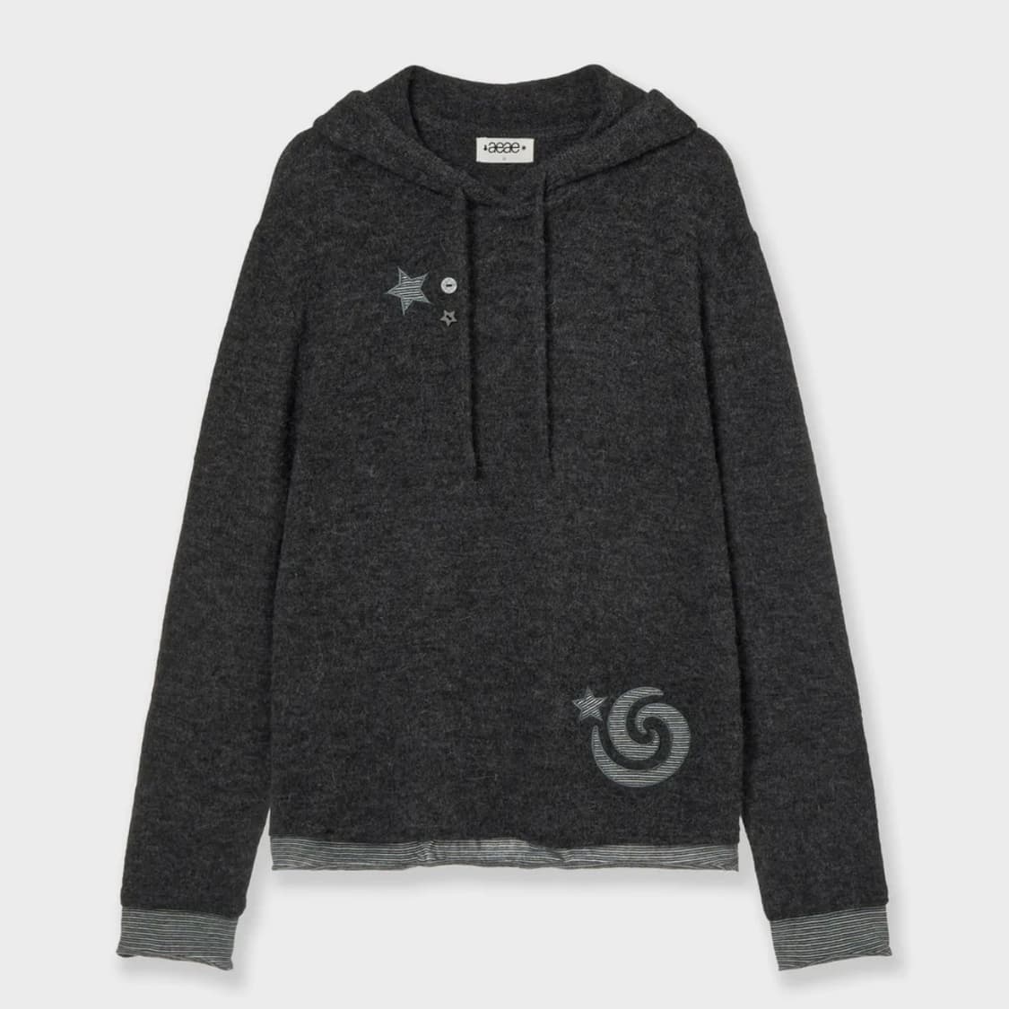 aeae 레이어트 니트 후드 상품이미지1