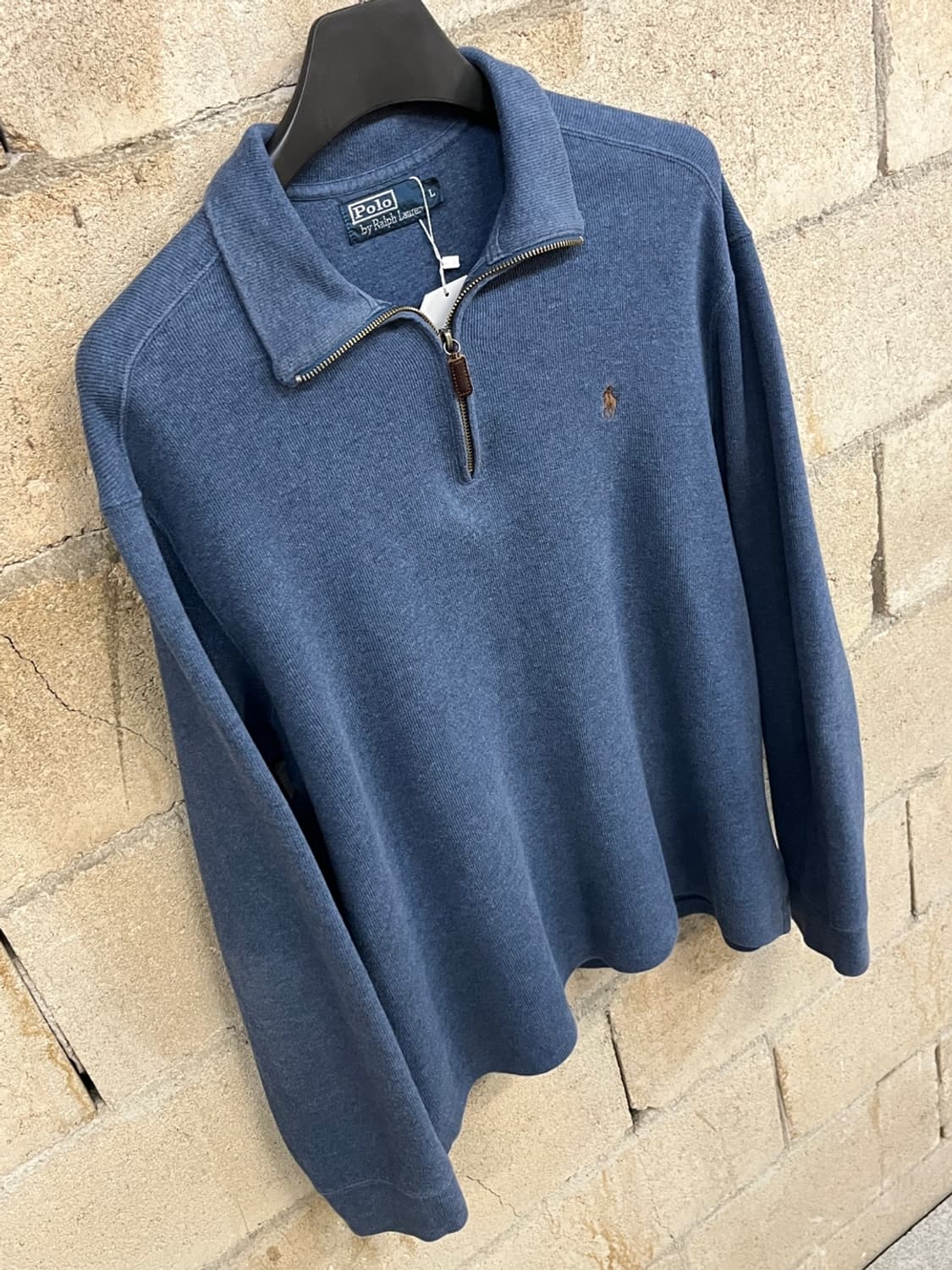 폴로 랄프 로렌 블루 하프 집업 니트 상품이미지4
