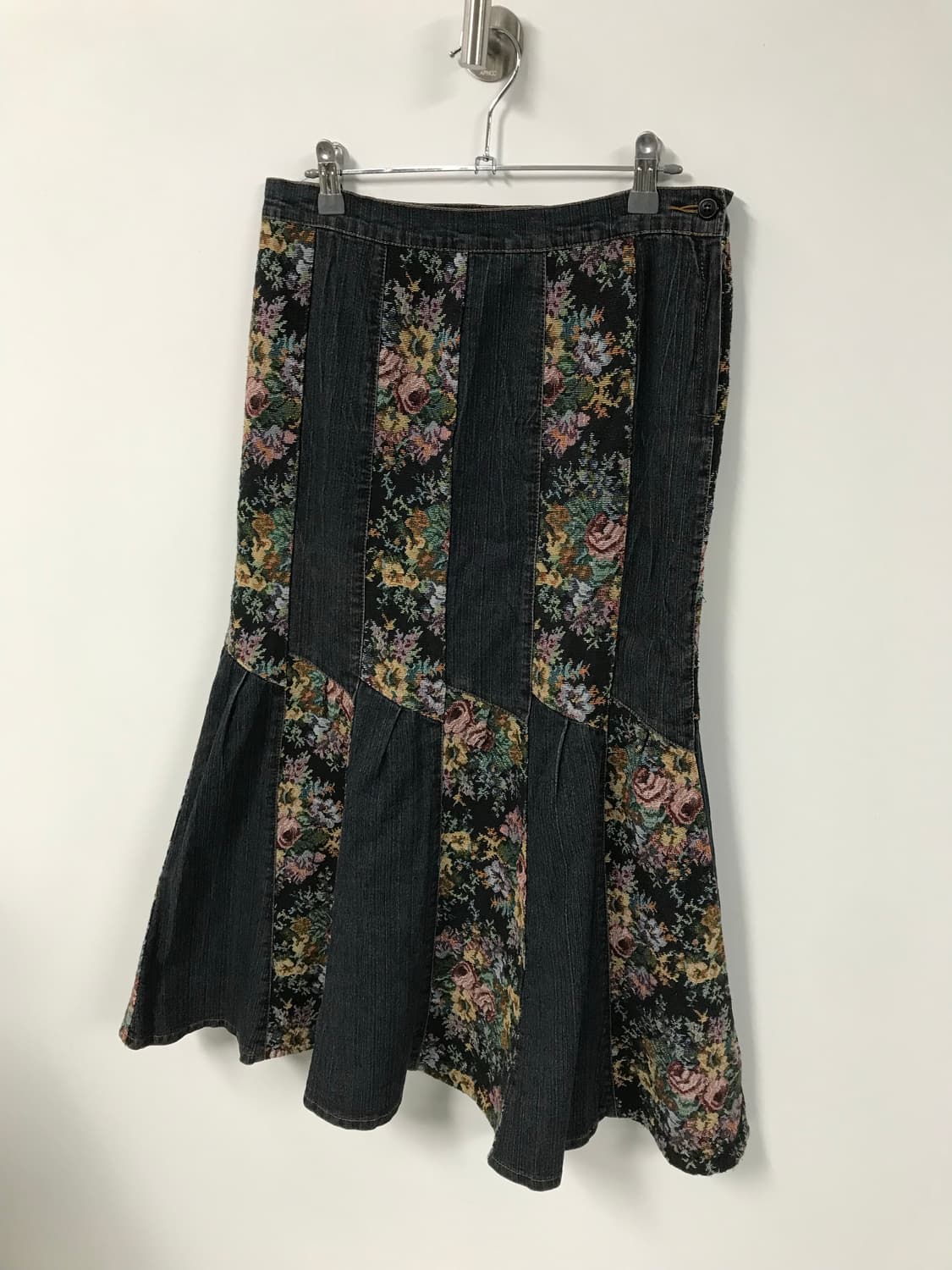 빈티지 자가드 머메이드 데님 스커트 상품이미지3