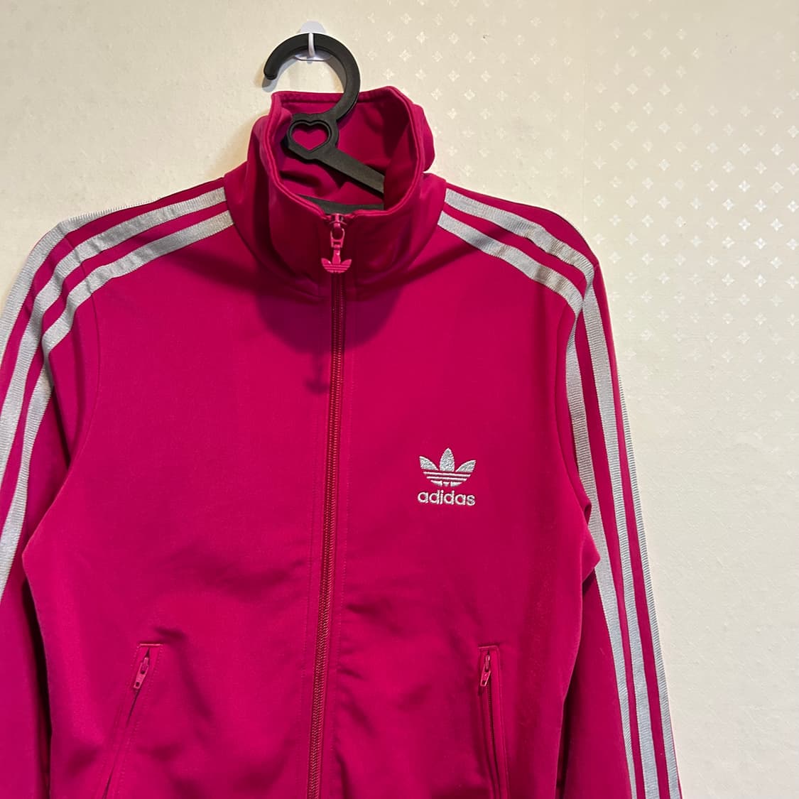 아디다스 파이어버드 빅로고 져지 핑크 실버 핫핑크 85  상품이미지5