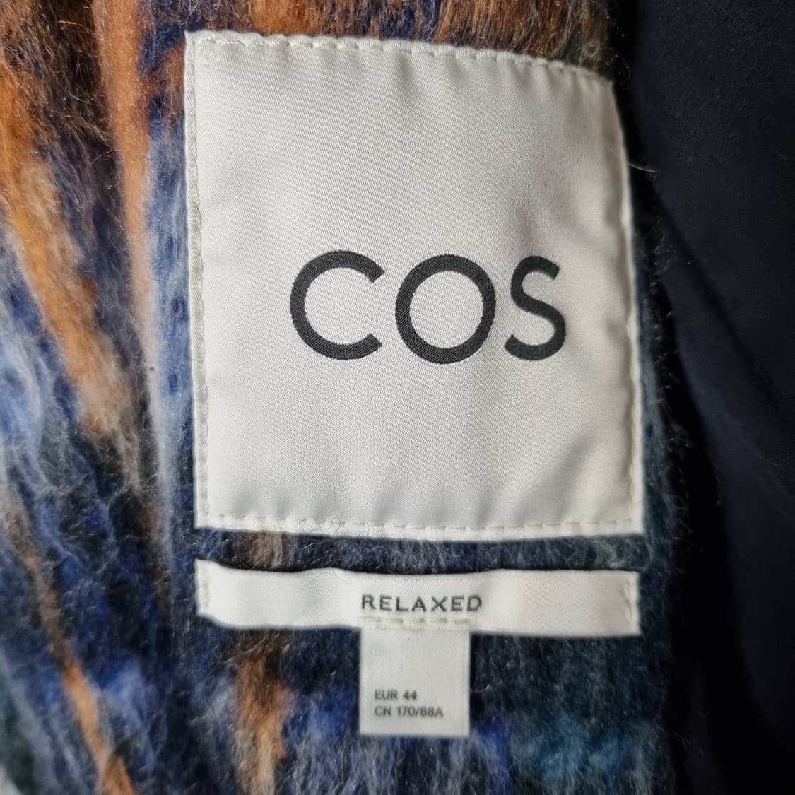 코스 더블 브레스티드 체크 코트 상품이미지3