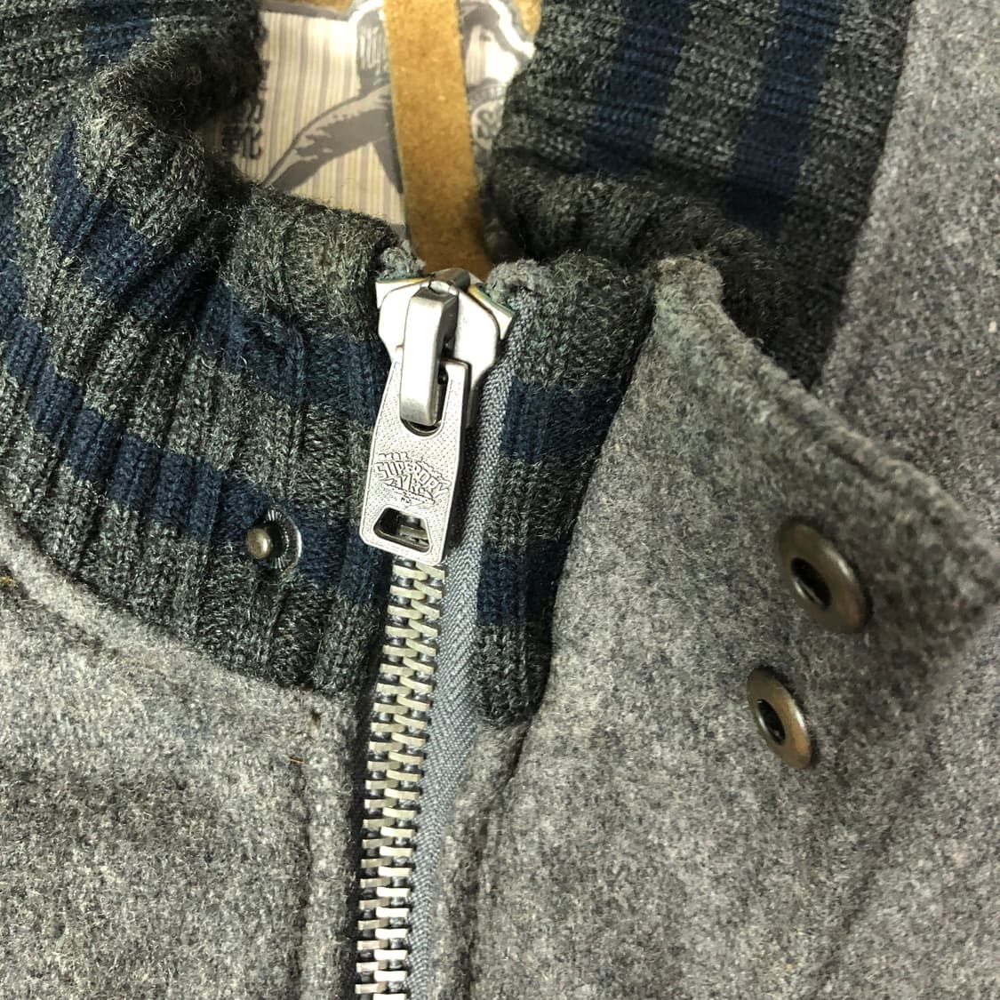 수퍼드라이 재팬 울 레더 바시티자켓  상품이미지5