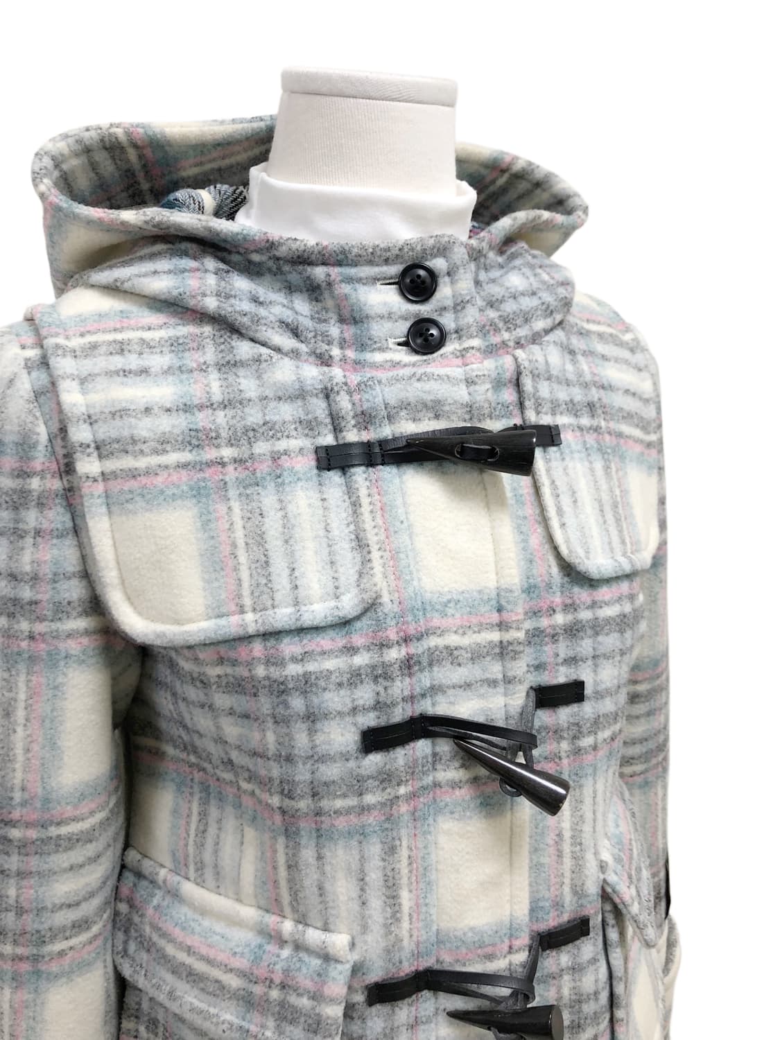 CROLLA 크롤라 체크 더플코트 상품이미지5