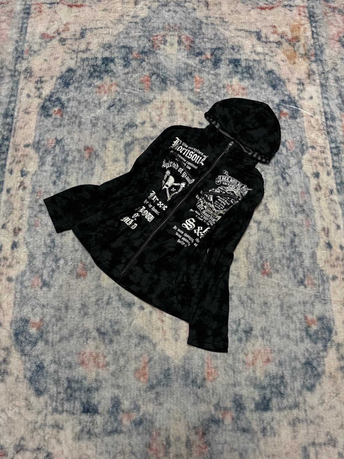 Beaumere 00s punk lettering bleached hoo 상품이미지1