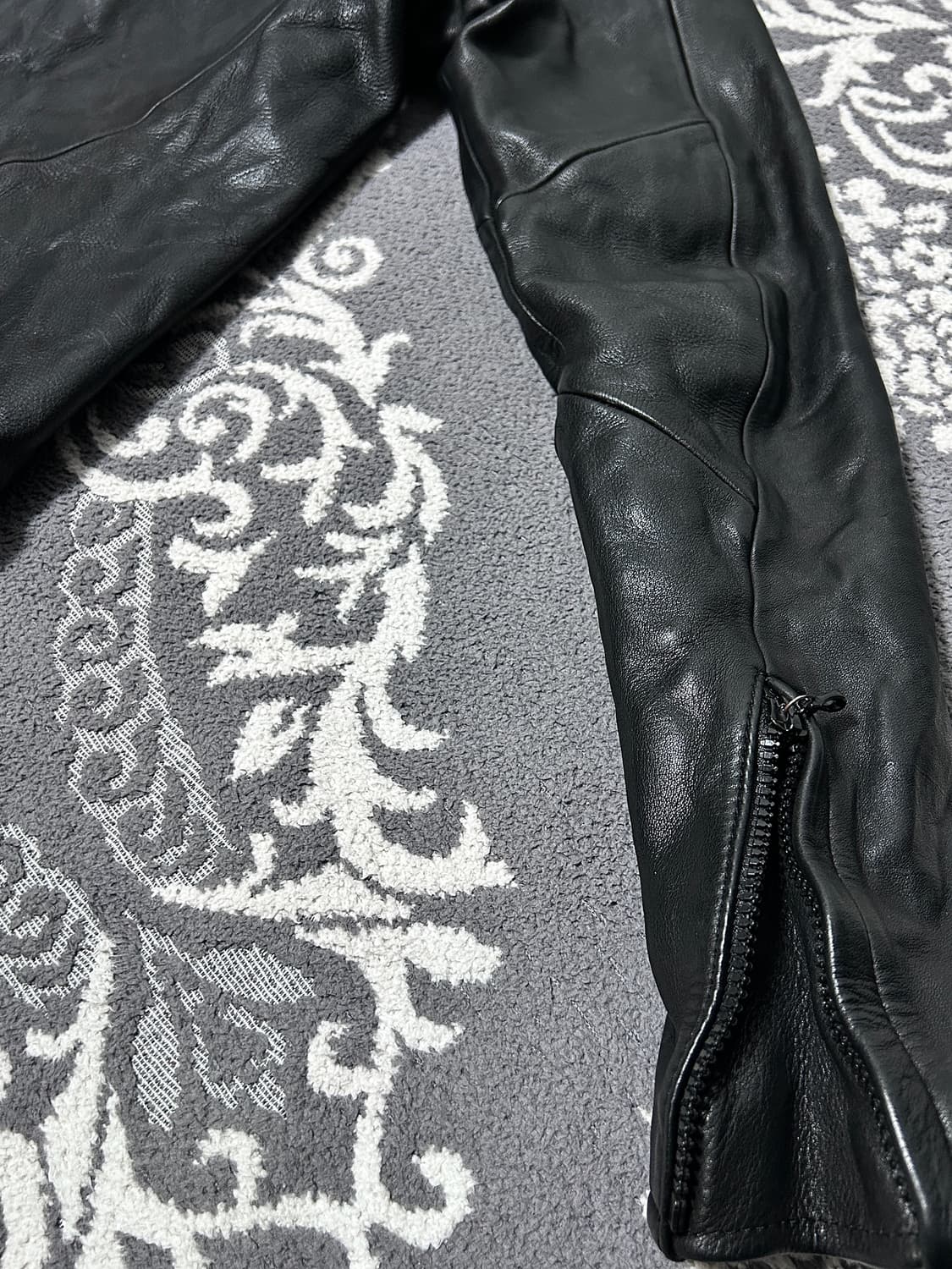 Civilized 스티어하이드 하이넥 레더 자켓 상품이미지8